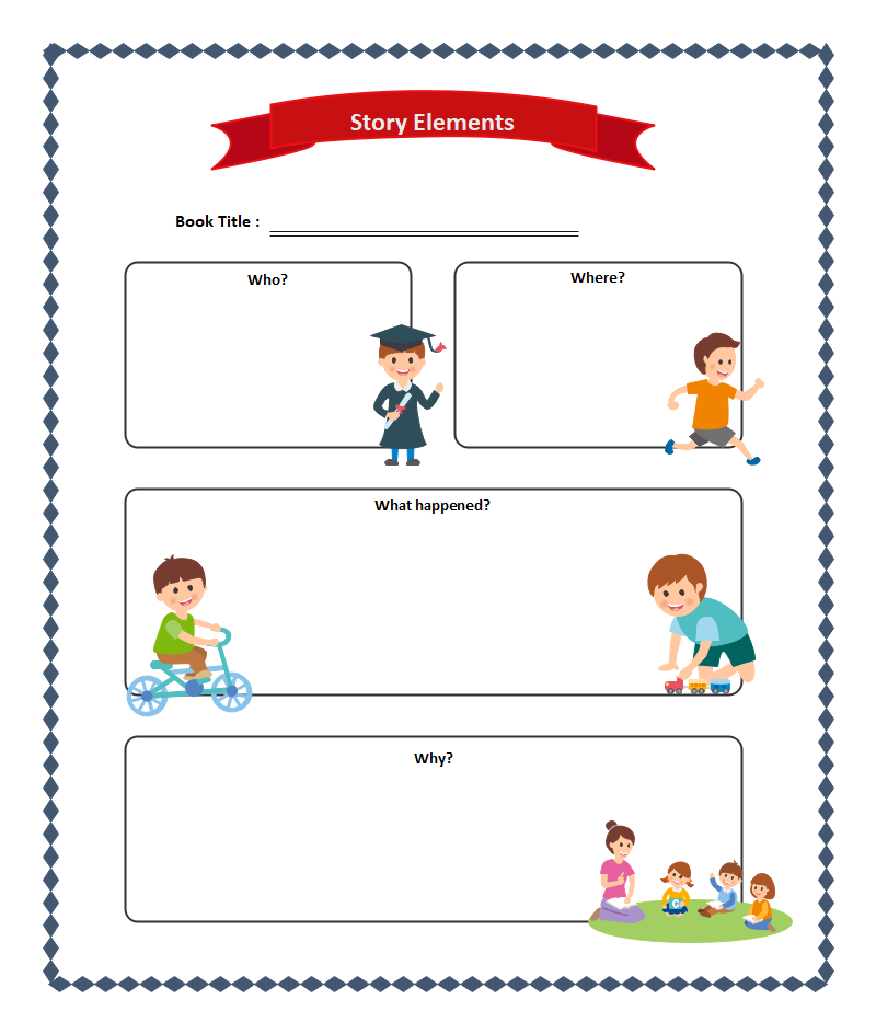 Free Editable Story Elements Graphic Organizer Examples EdrawMax 