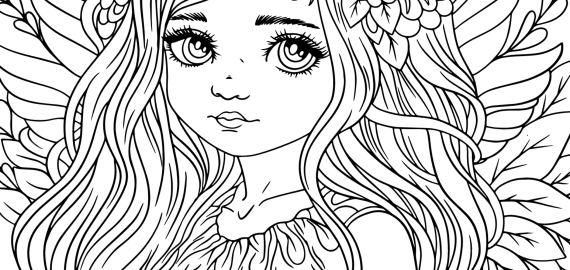 Free Fairy Coloring Pages For Kids And Adults