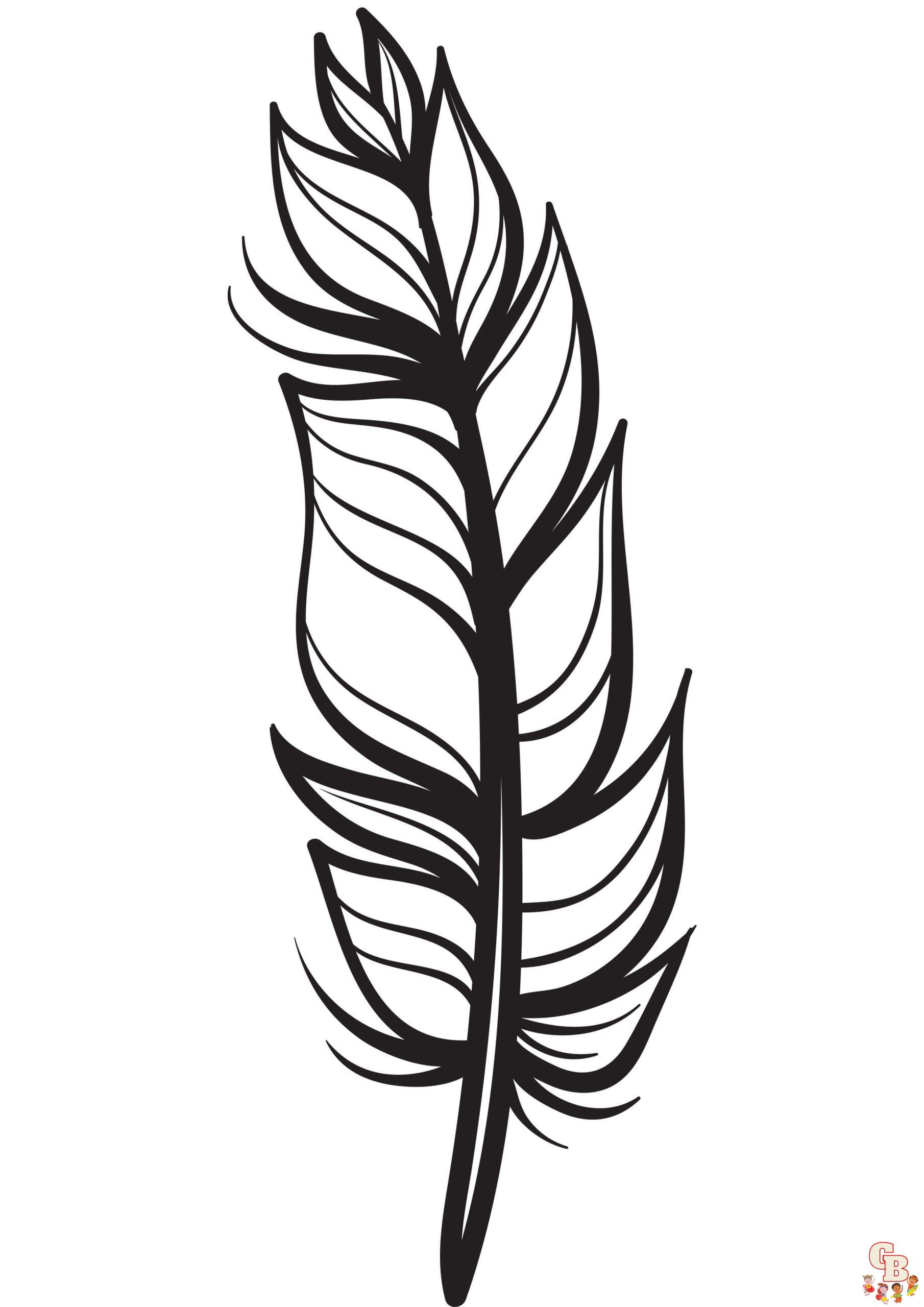Free Feather Coloring Pages For Kids GBcoloring Free Feather Coloring Pages For Kids GBcoloring