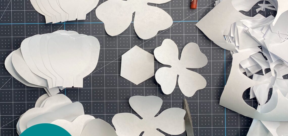 Free Giant Paper Rose Template Creative Vector Studio