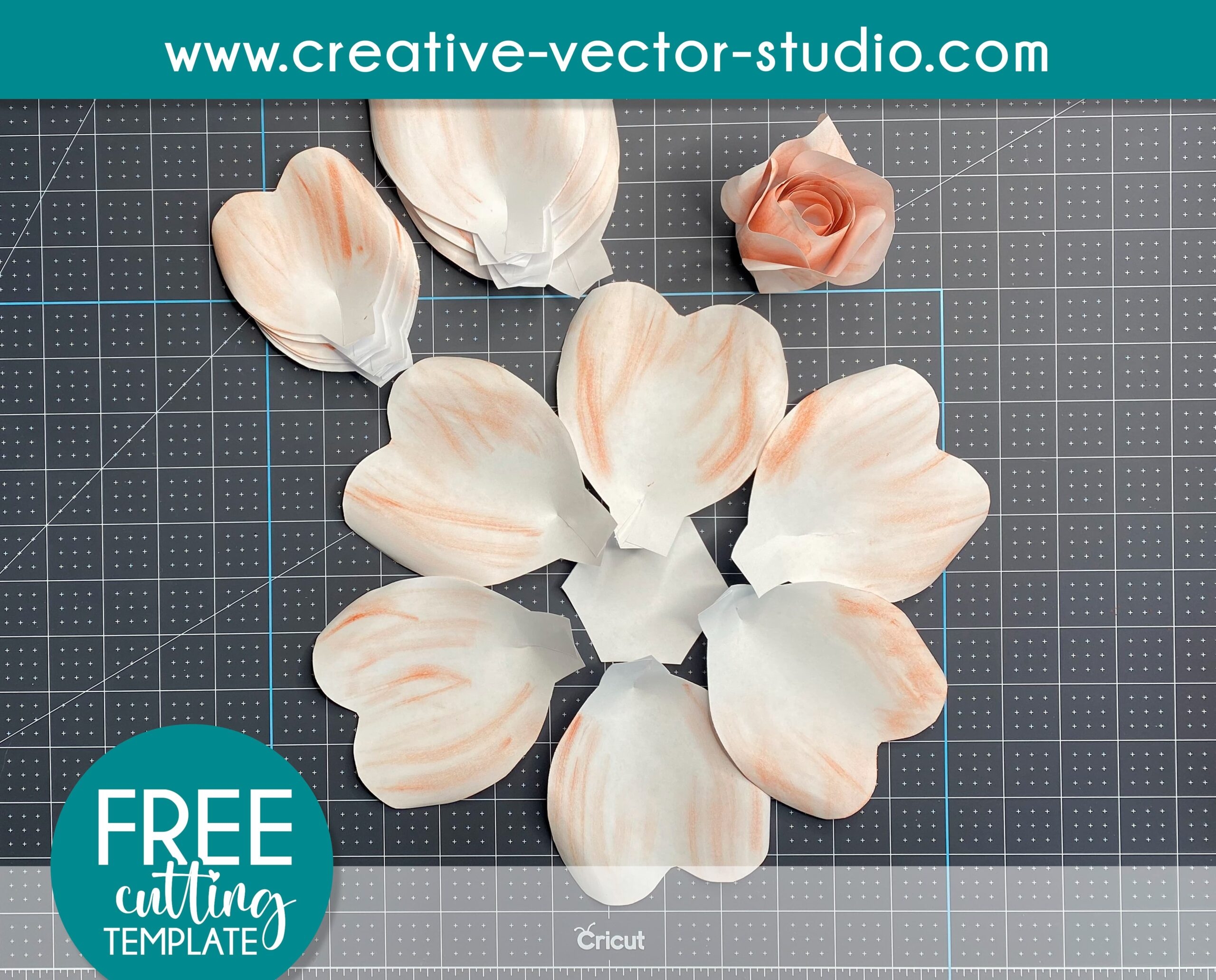 Free Giant Paper Rose Template Creative Vector Studio Free Giant Paper Rose Template Creative Vector Studio