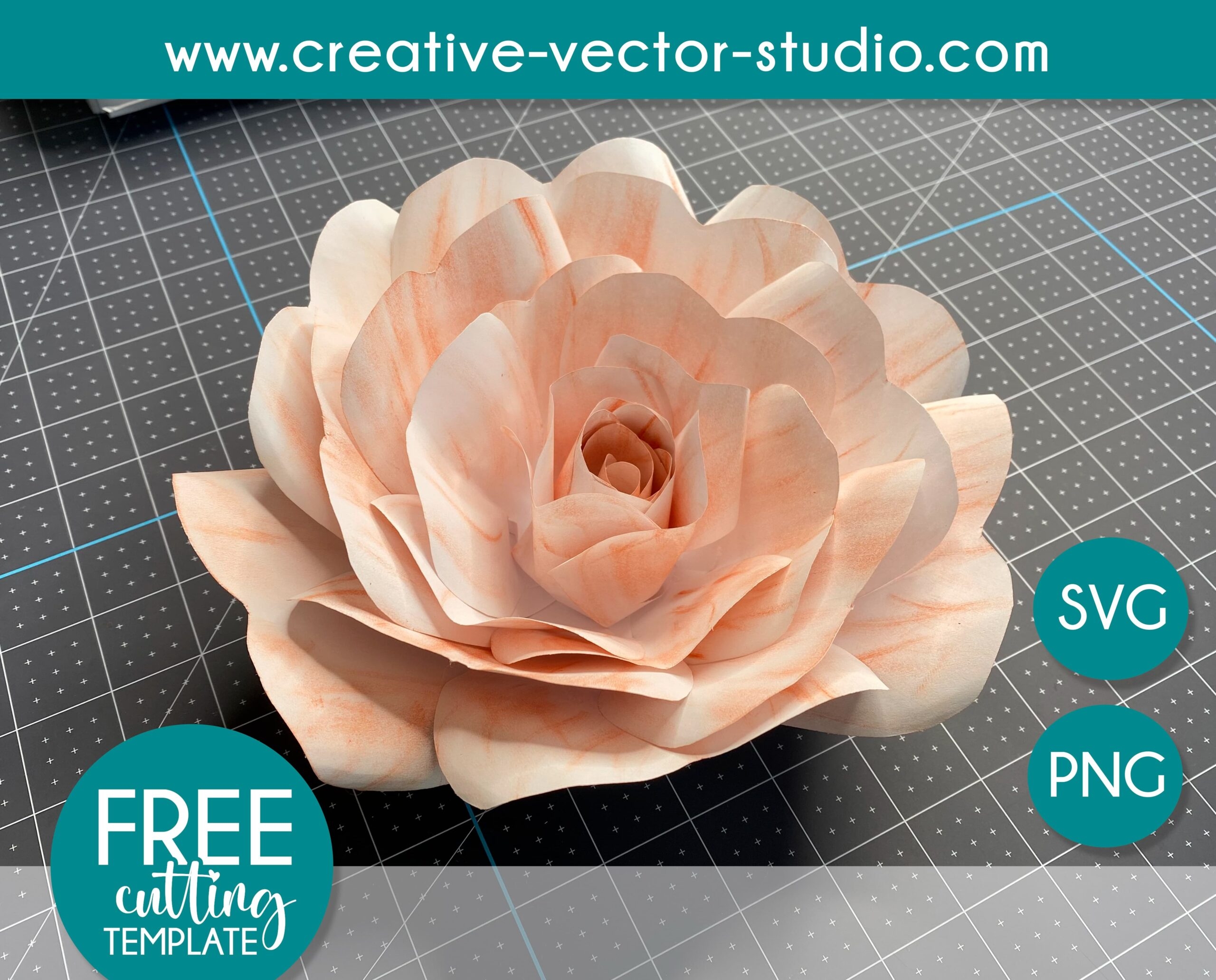 Free Giant Paper Rose Template Creative Vector Studio Free Giant Paper Rose Template Creative Vector Studio