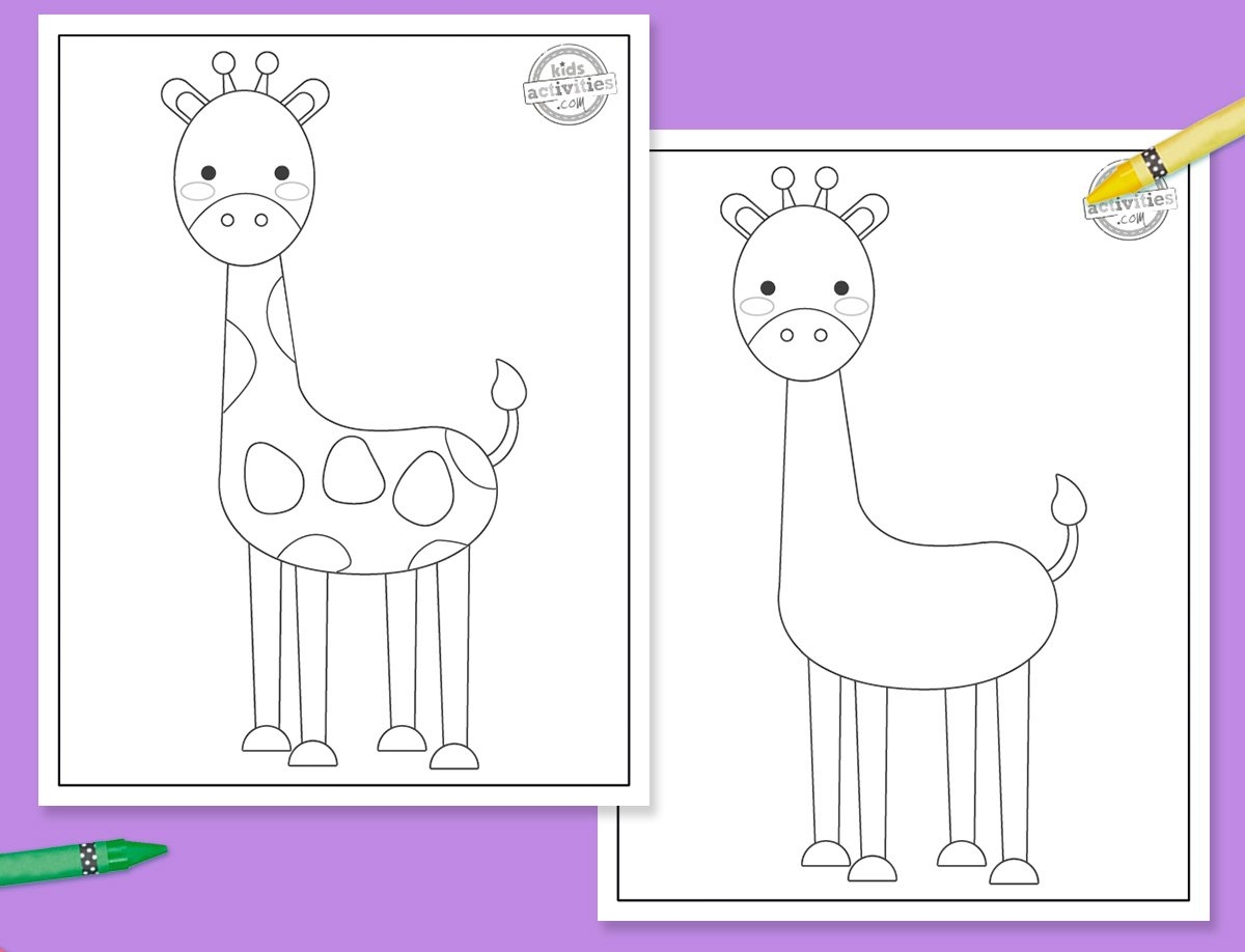 Free Giraffe Template Ready To Print Kids Activities Blog