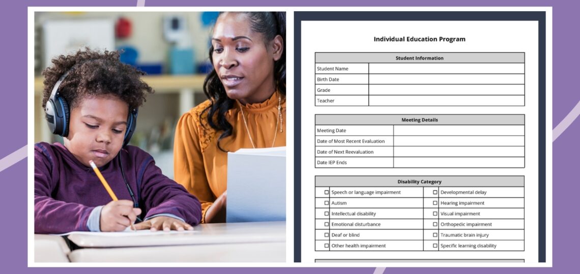 Free IEP Template Fully Editable And Printable