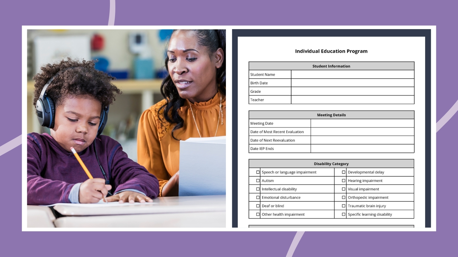 Free IEP Template Fully Editable And Printable 