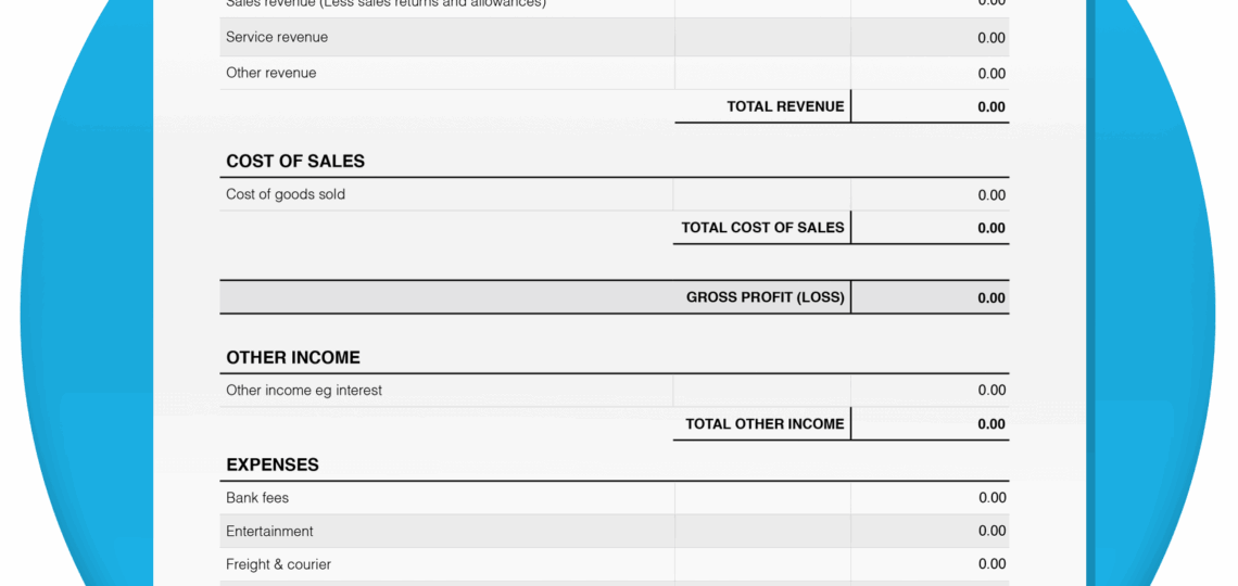 Free Income Statement Template Xero CA