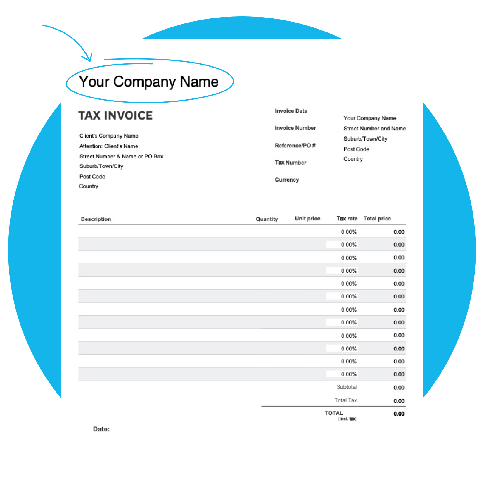 Free Invoice Template Download A Customisable Invoice Format Xero ZA