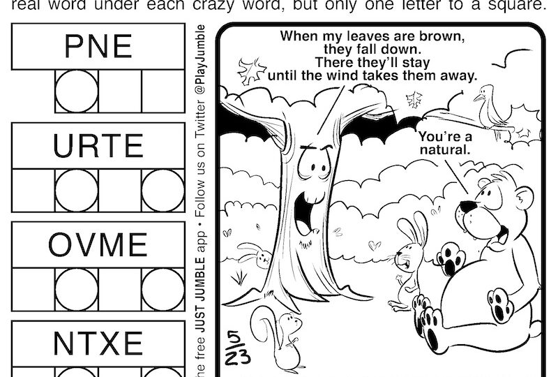 Free Jumble Puzzles For Kids And Adults BOOMER Magazine