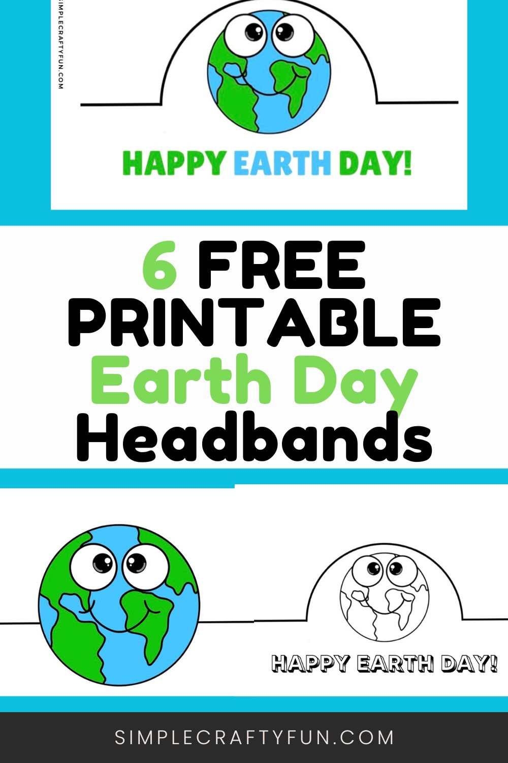 Free Kids Earth Day Hat Printable Craft 