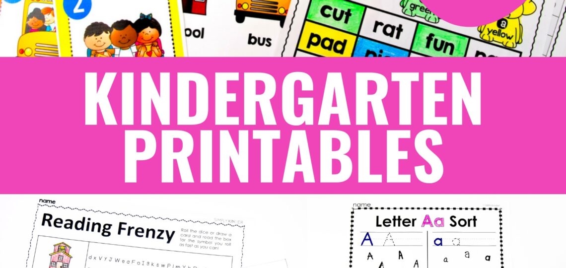 Free Kindergarten Activities And Worksheets Simply Kinder