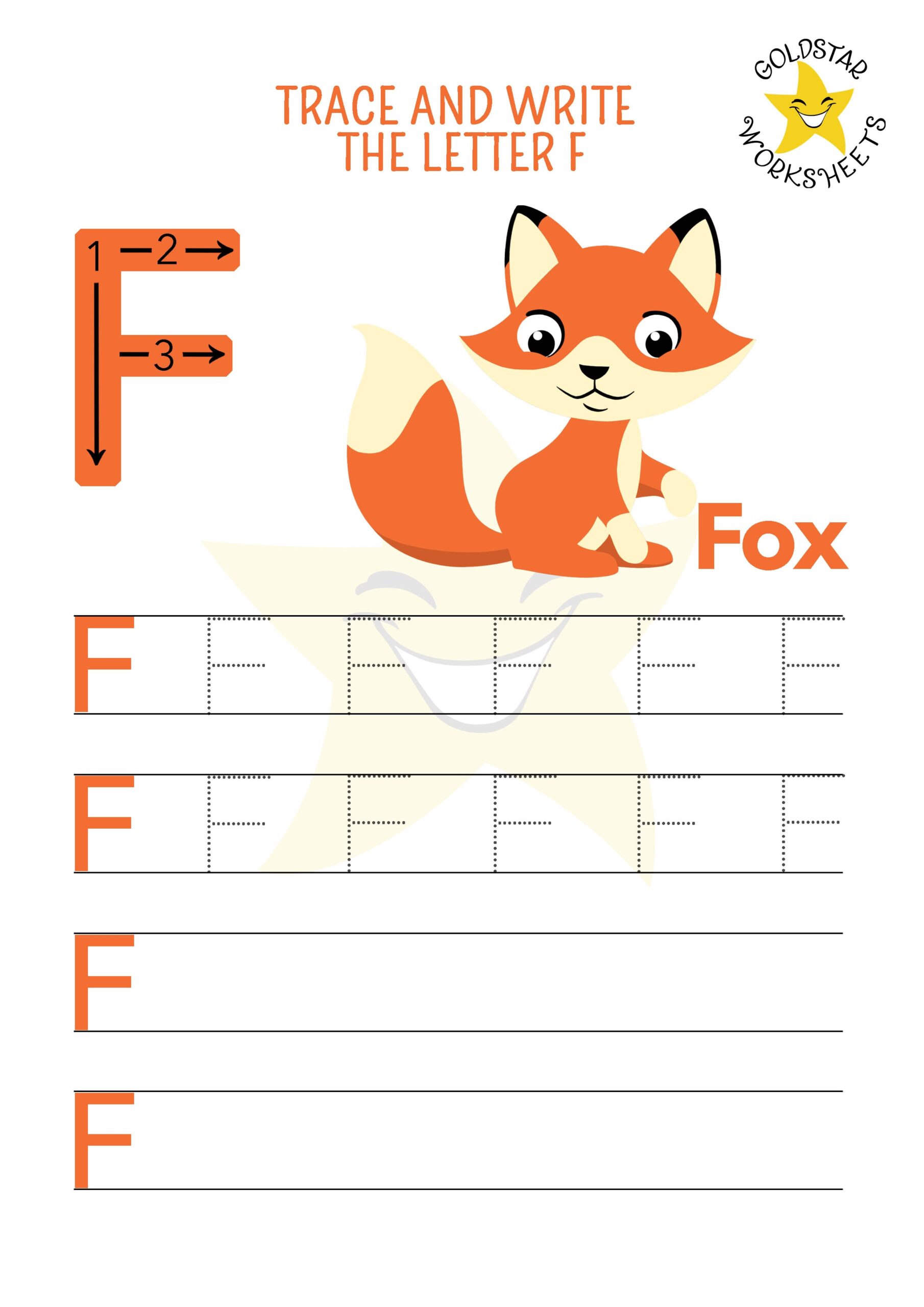Free Letter F Tracing Worksheets Fun Animal Designs Kids Love 