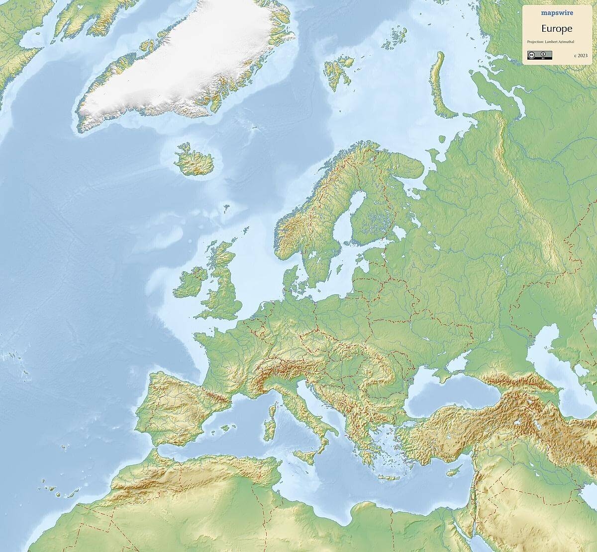 Free Maps Of Europe Mapswire