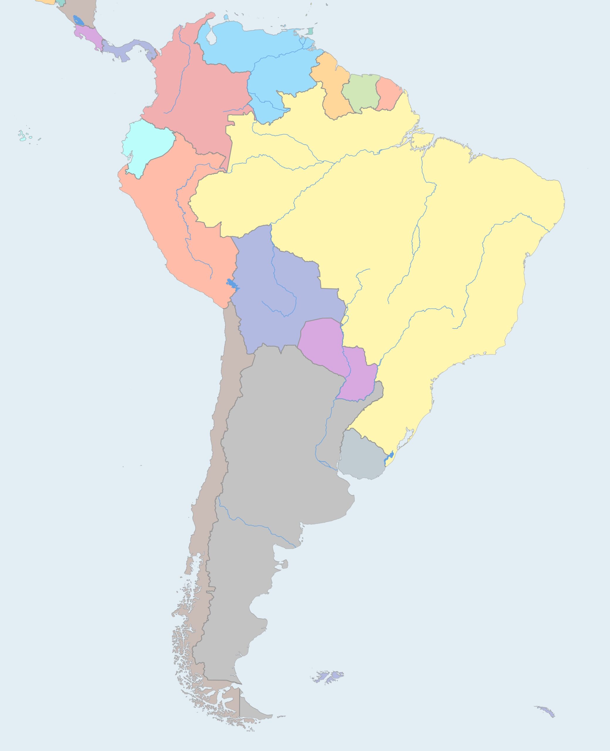 Free Maps Of South America Mapswire
