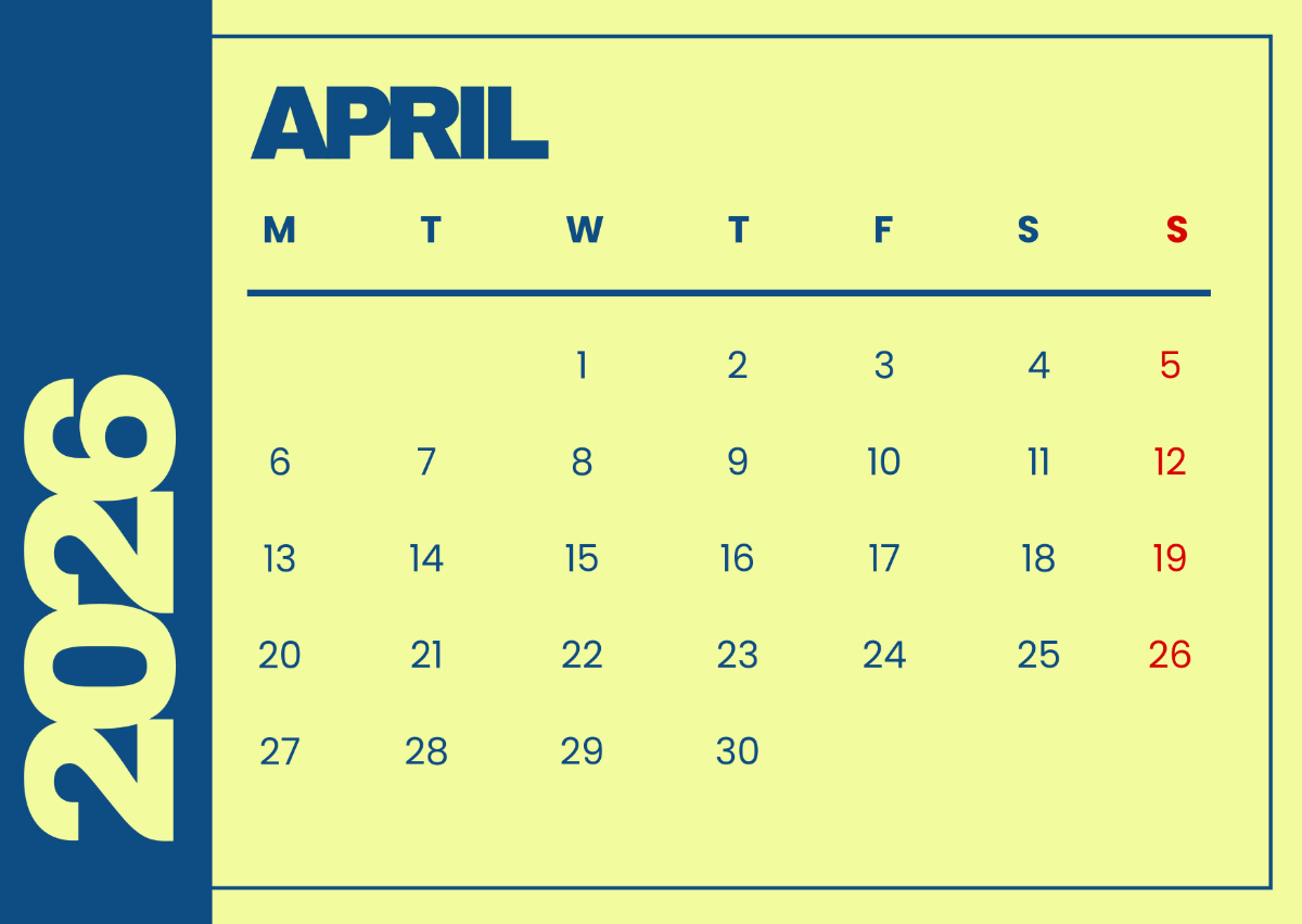 Free Monday Start April 2026 Calendar Template To Edit Online Free Monday Start April 2026 Calendar Template To Edit Online