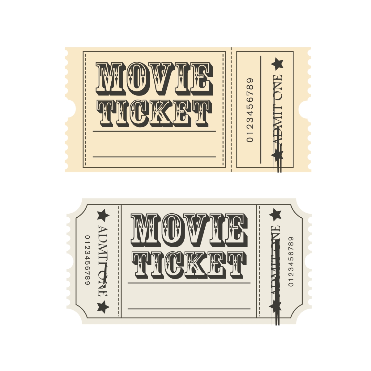 Free Movie Ticket Templates Editable And Printable