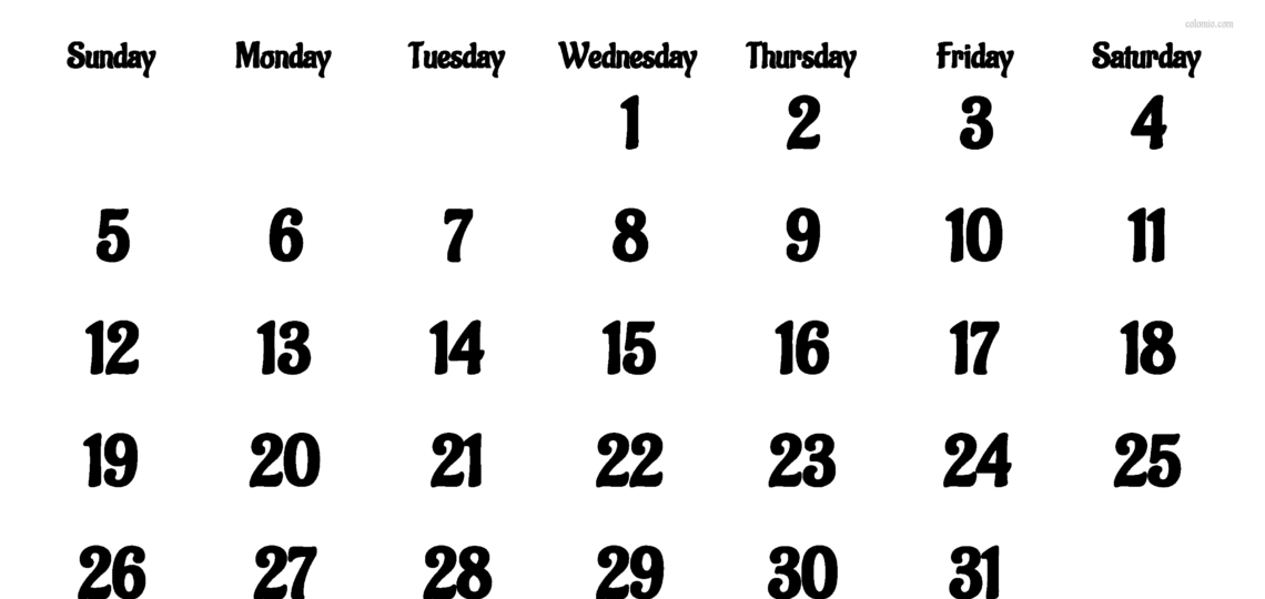 Free October 2025 Calendar Printable PDF XLS PNG Formats