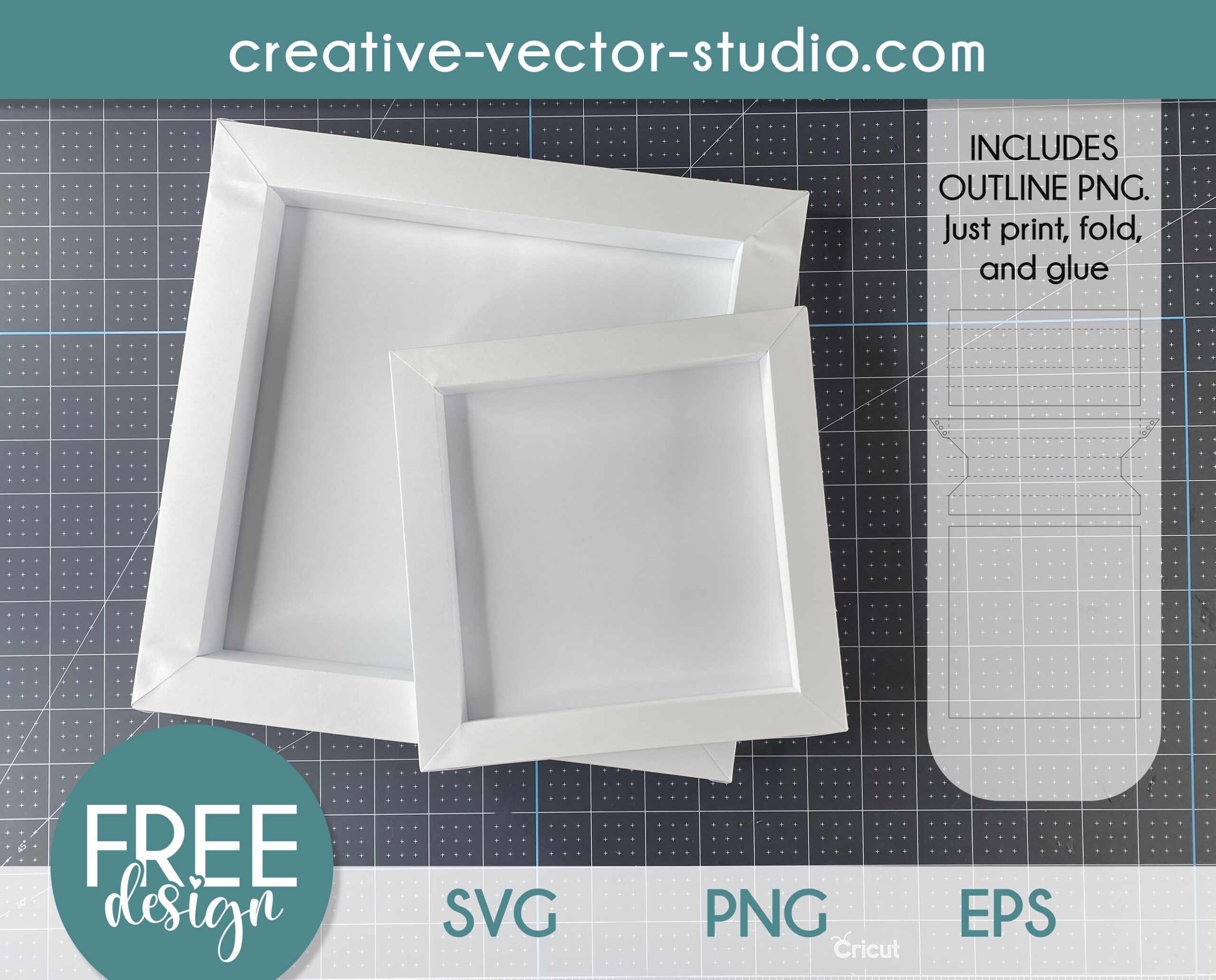 Free Paper Frame SVG Template Creative Vector Studio