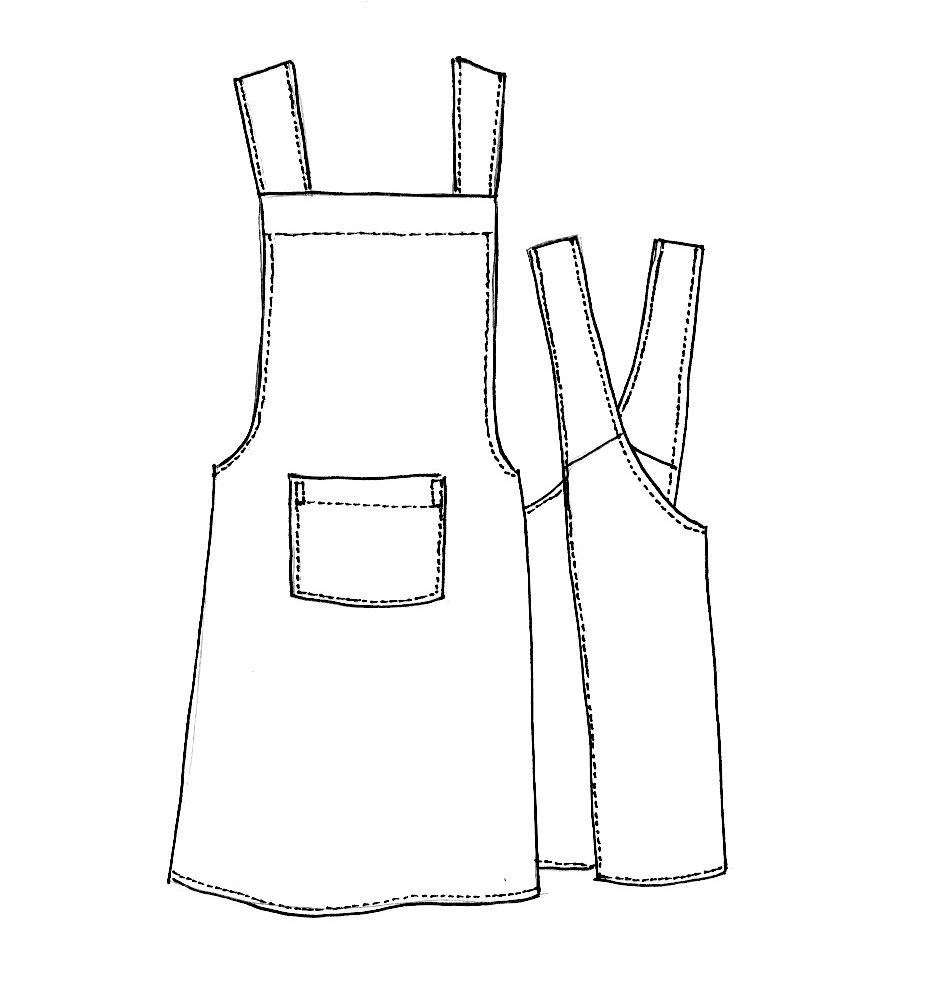 Free PDF Tessuti Apron Pattern Sew Tessuti Blog