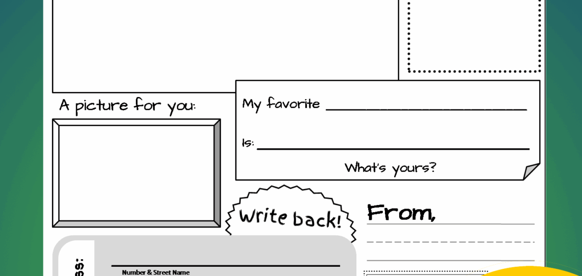 FREE Pen Pal Printables