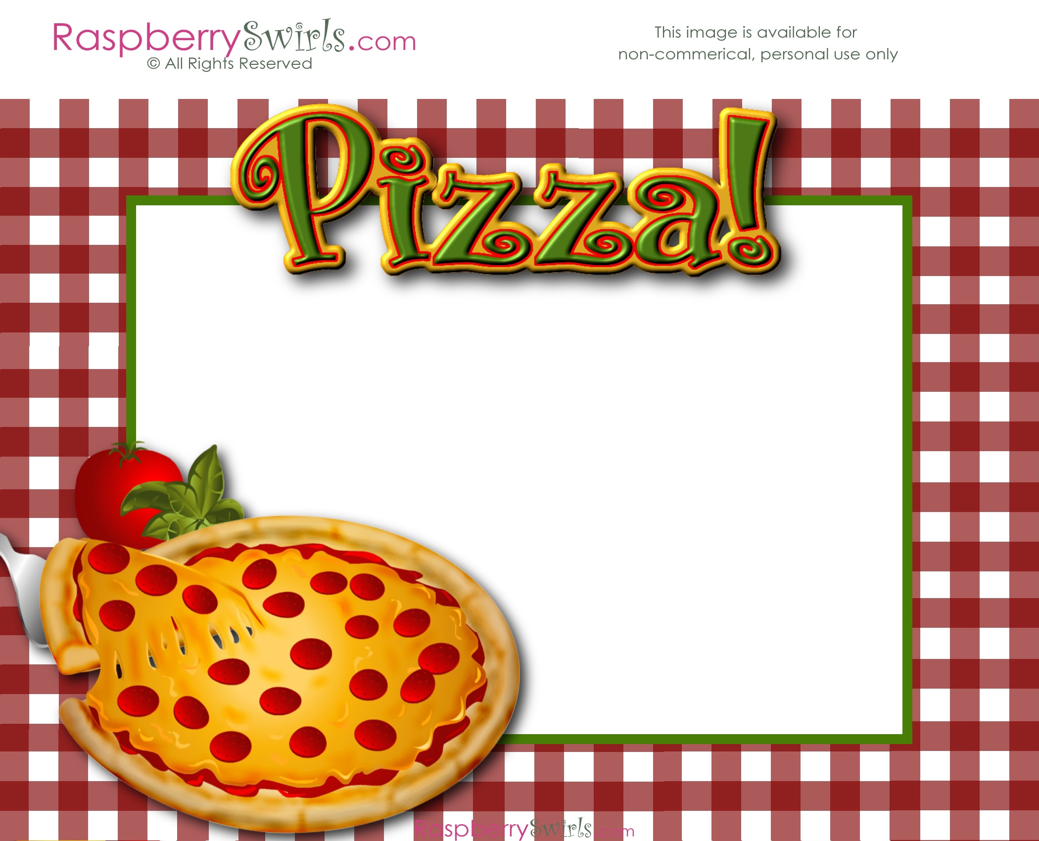 Free Printable Pizza Party Templates
