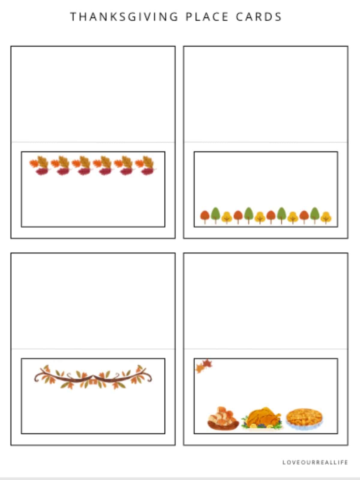 Free Place Card Printable Templates For Any Occasion Love Our Real Life