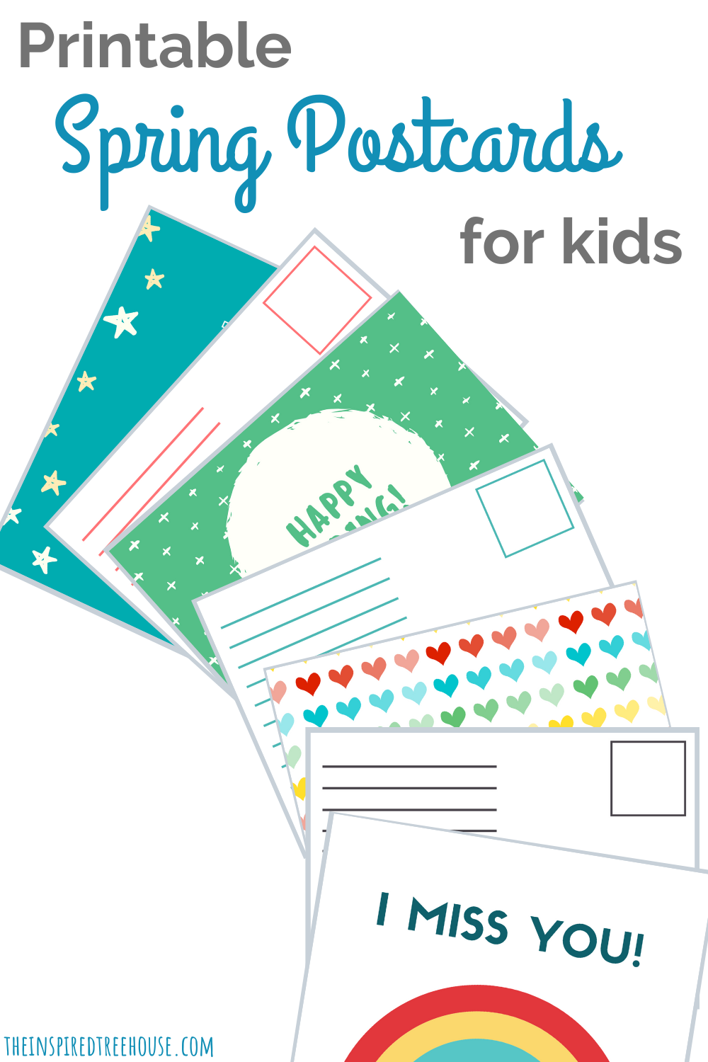 Free Postcard Templates For Kids The Inspired Treehouse