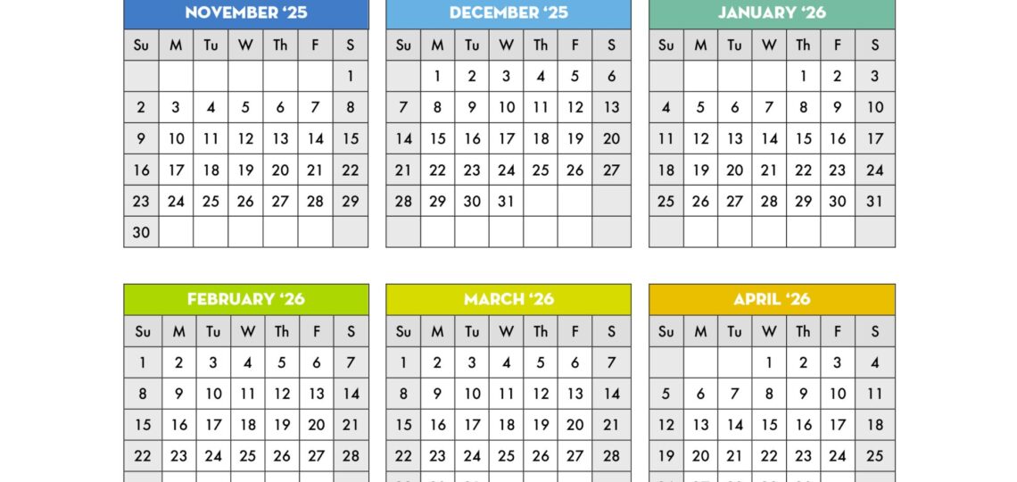 Free Printable 2025 2026 School Calendar One Page Academic Calendar Lovely Planner