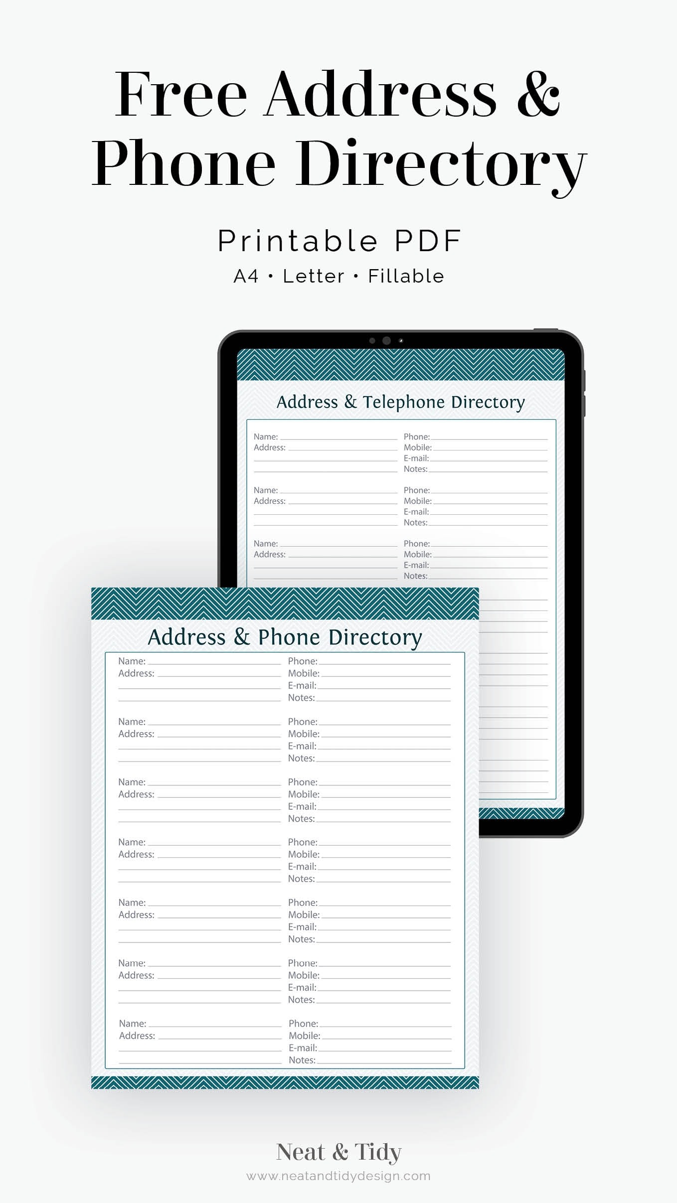 Free Printable Address U0026 Phone Directory Neat And Tidy Design Free Printable Address U0026 Phone Directory Neat And Tidy Design