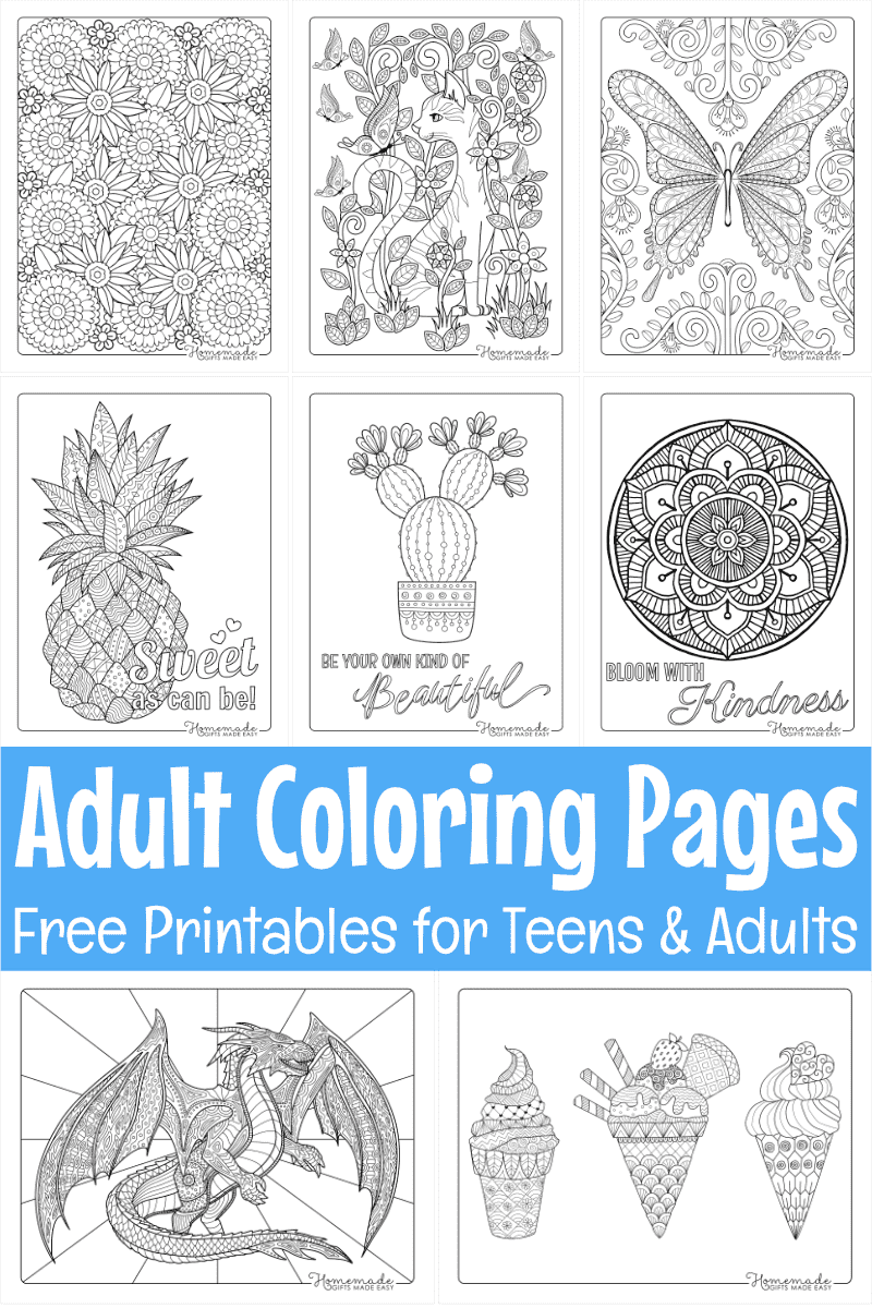 Free Printable Adult Coloring Pages