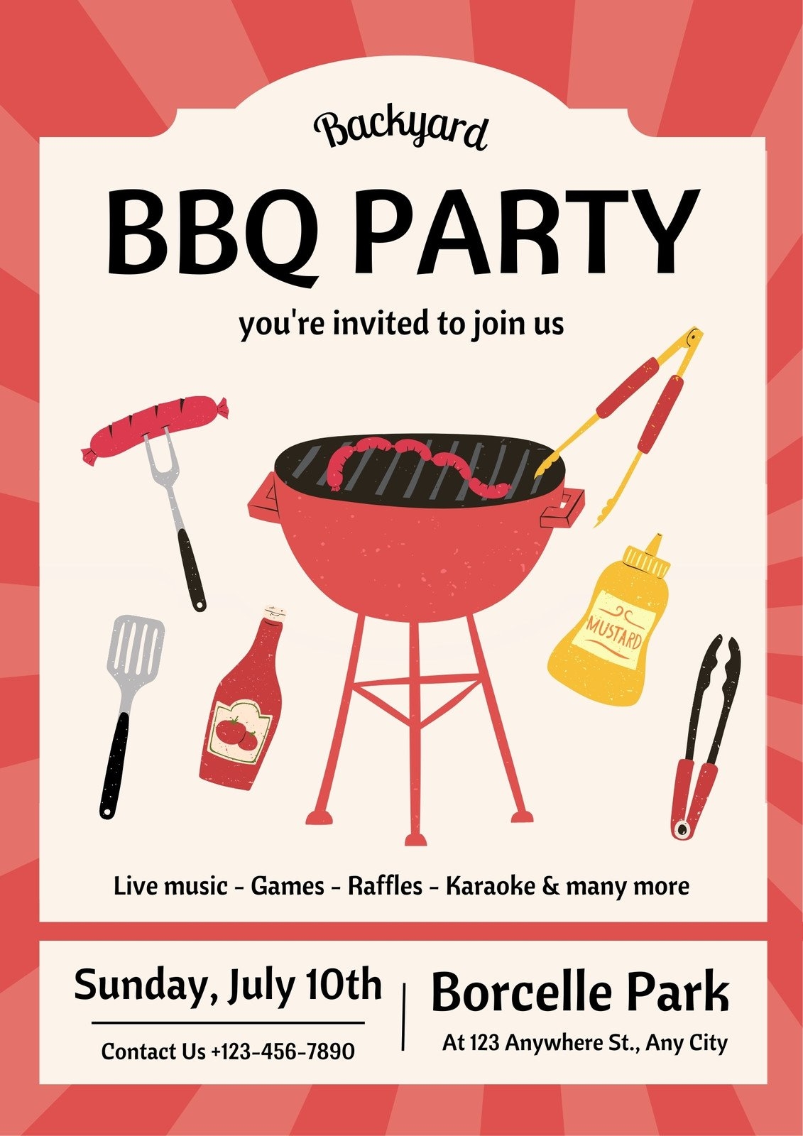 Free Printable And Customizable BBQ Poster Templates Canva