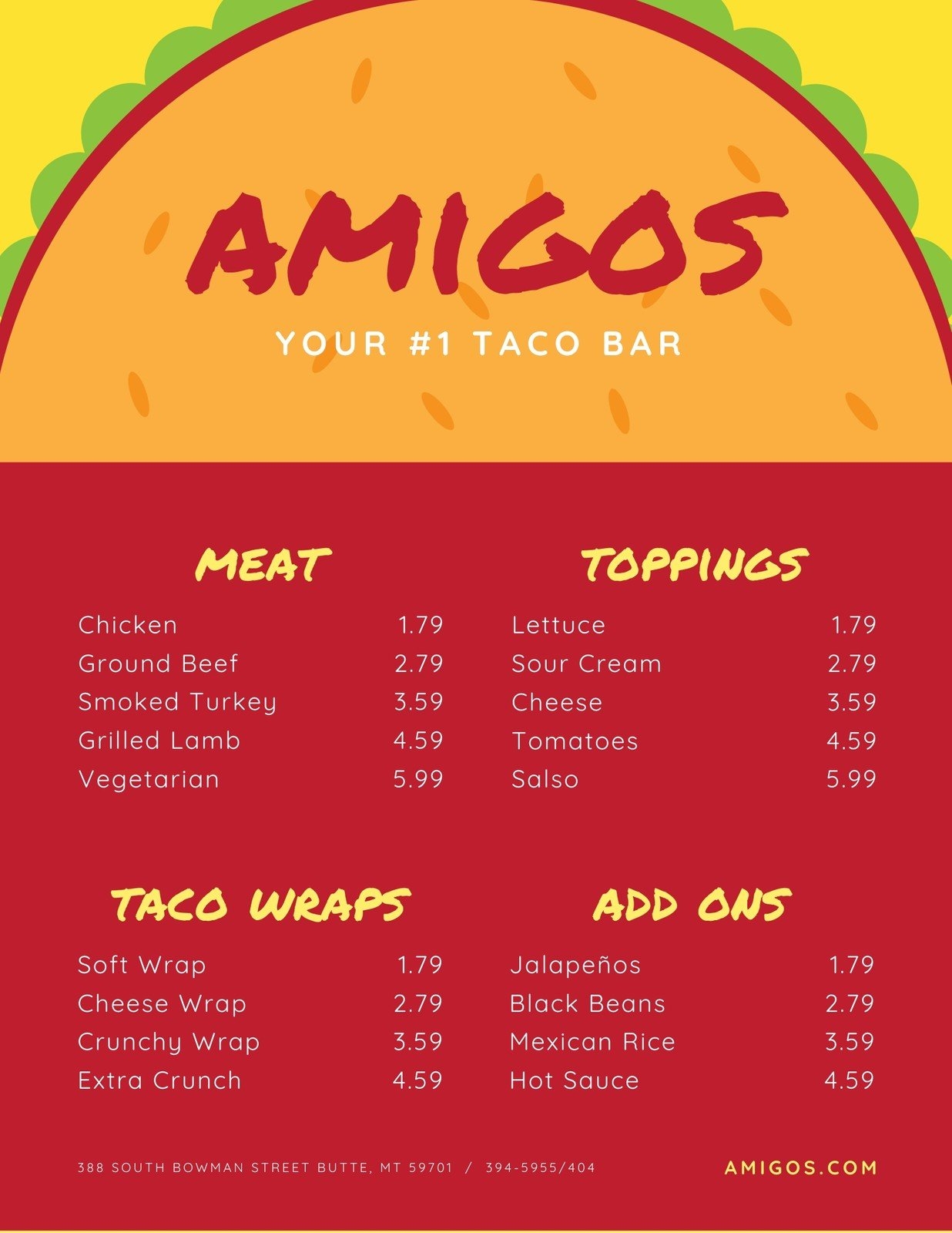 Free Printable And Customizable Mexican Menu Templates Canva Free Printable And Customizable Mexican Menu Templates Canva