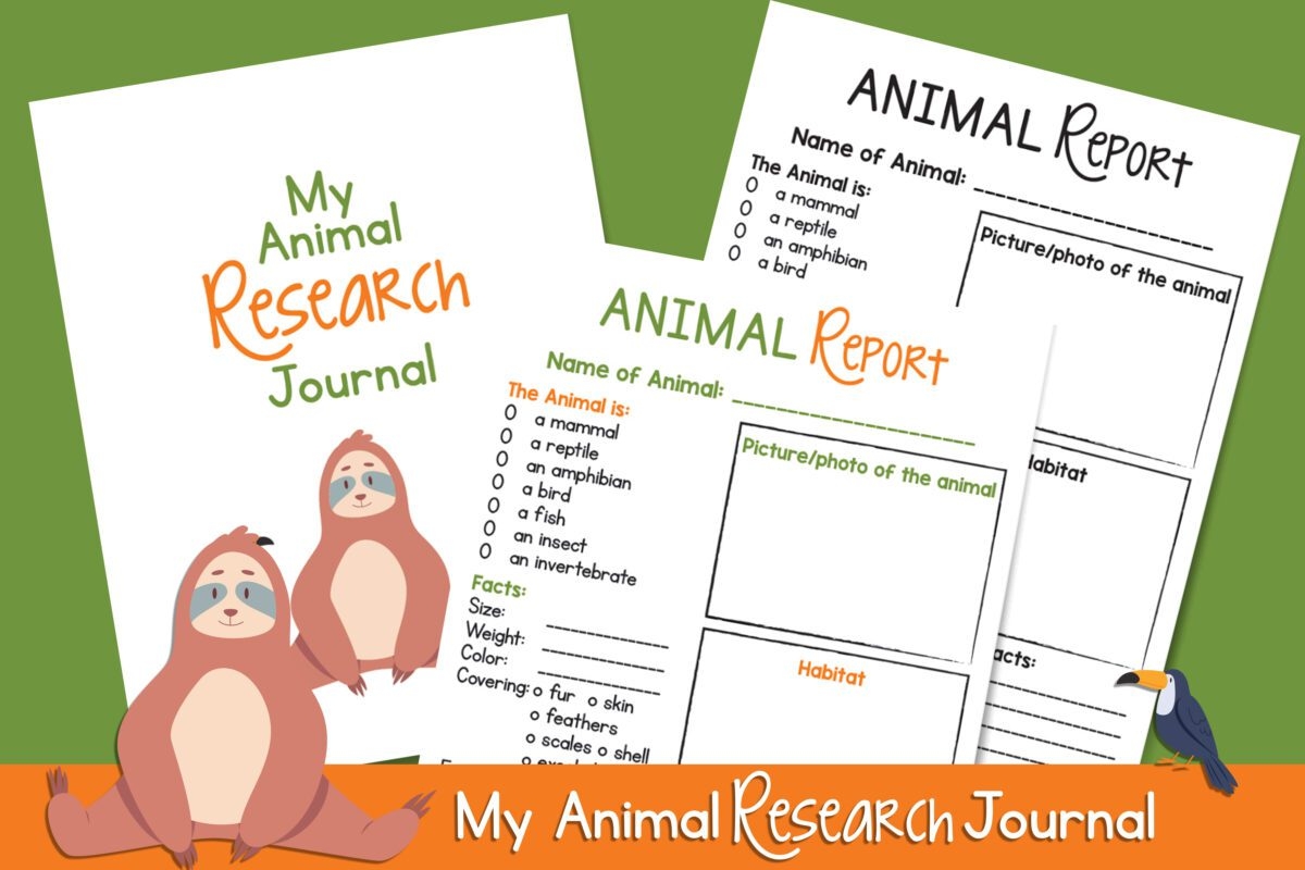 Free Printable Animal Report Template For Kids Frugal Mom Eh 