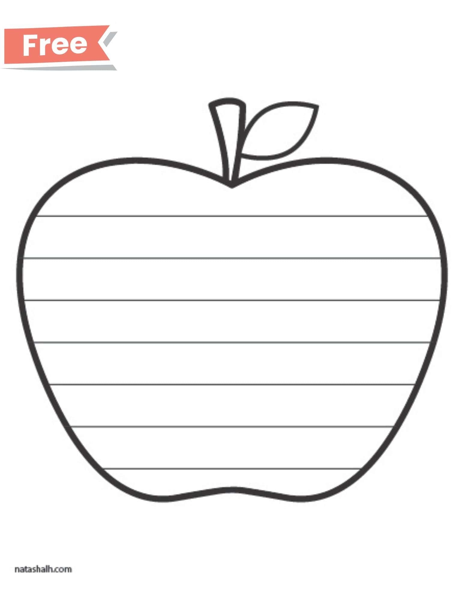 Apple Template Free Printable