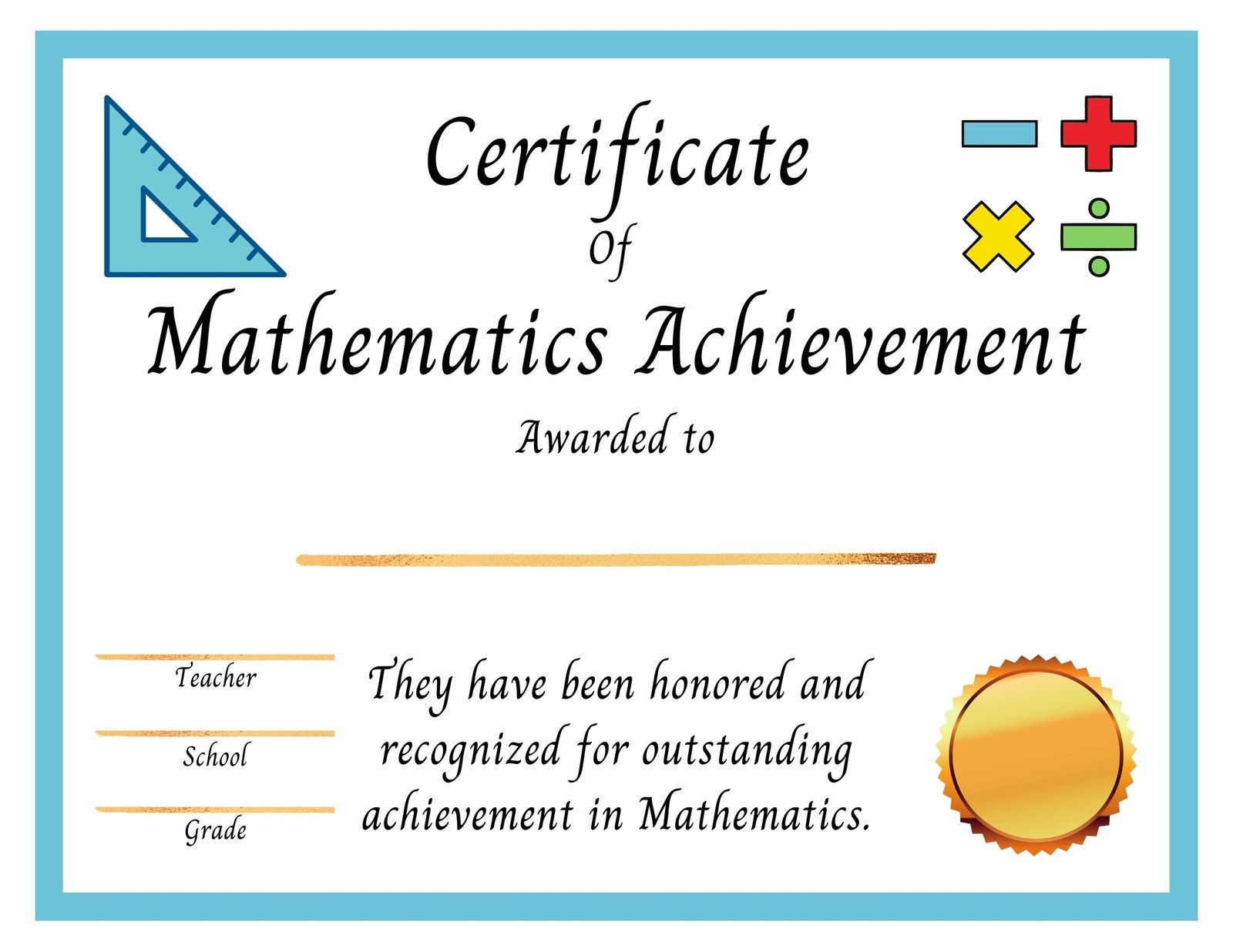 Free Printable Award Certificates For Math Download Free Printable Award Certificates For Math Png Images Free Worksheets On Clipart Library