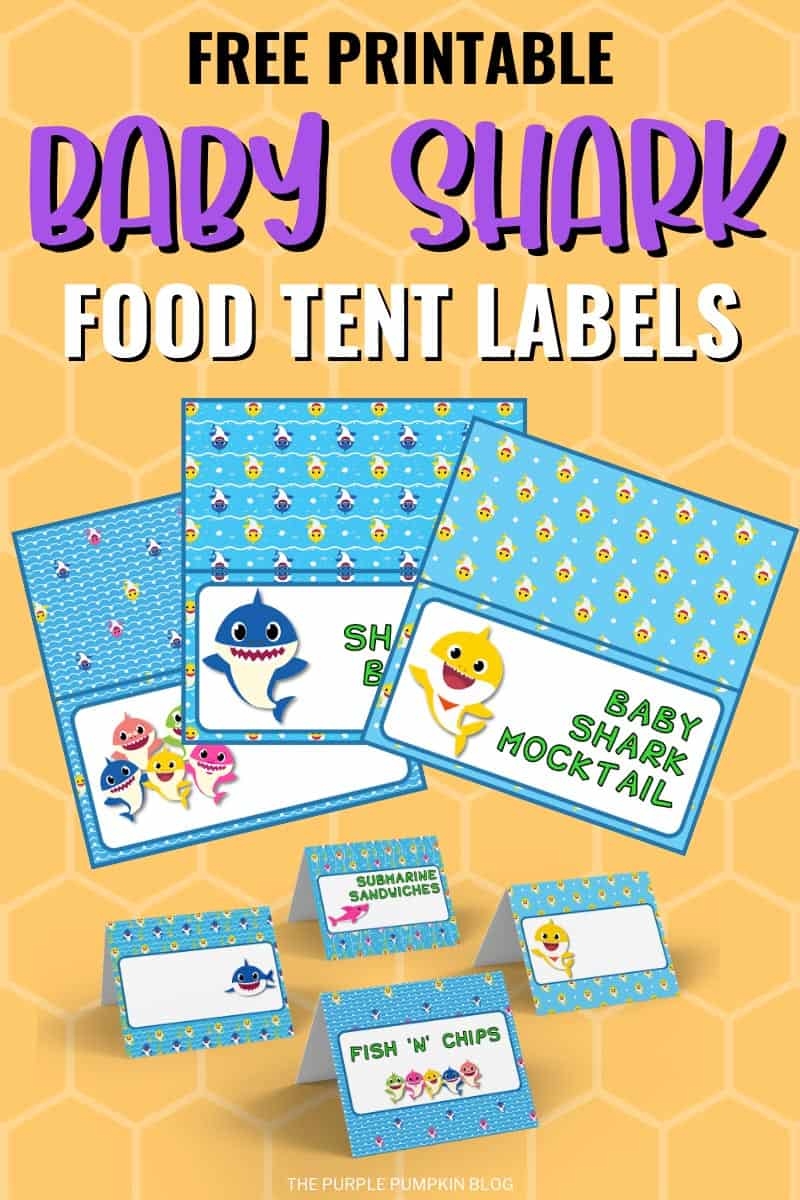 Free Printable Baby Shark Food Labels Baby Shark Party Printables Free Printable Baby Shark Food Labels Baby Shark Party Printables