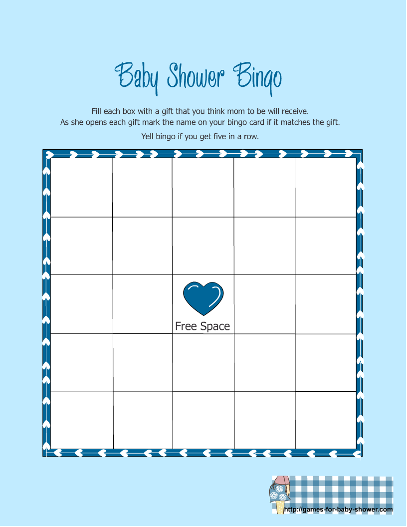 Blank Baby Bingo Free Printable