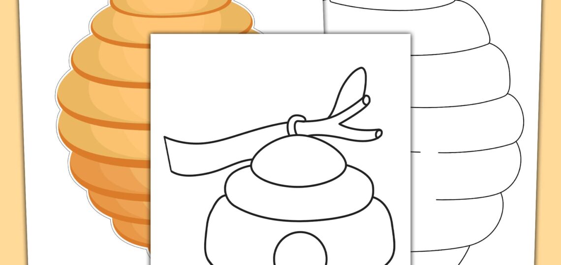 Free Printable Beehive Template For Preschool Crafts