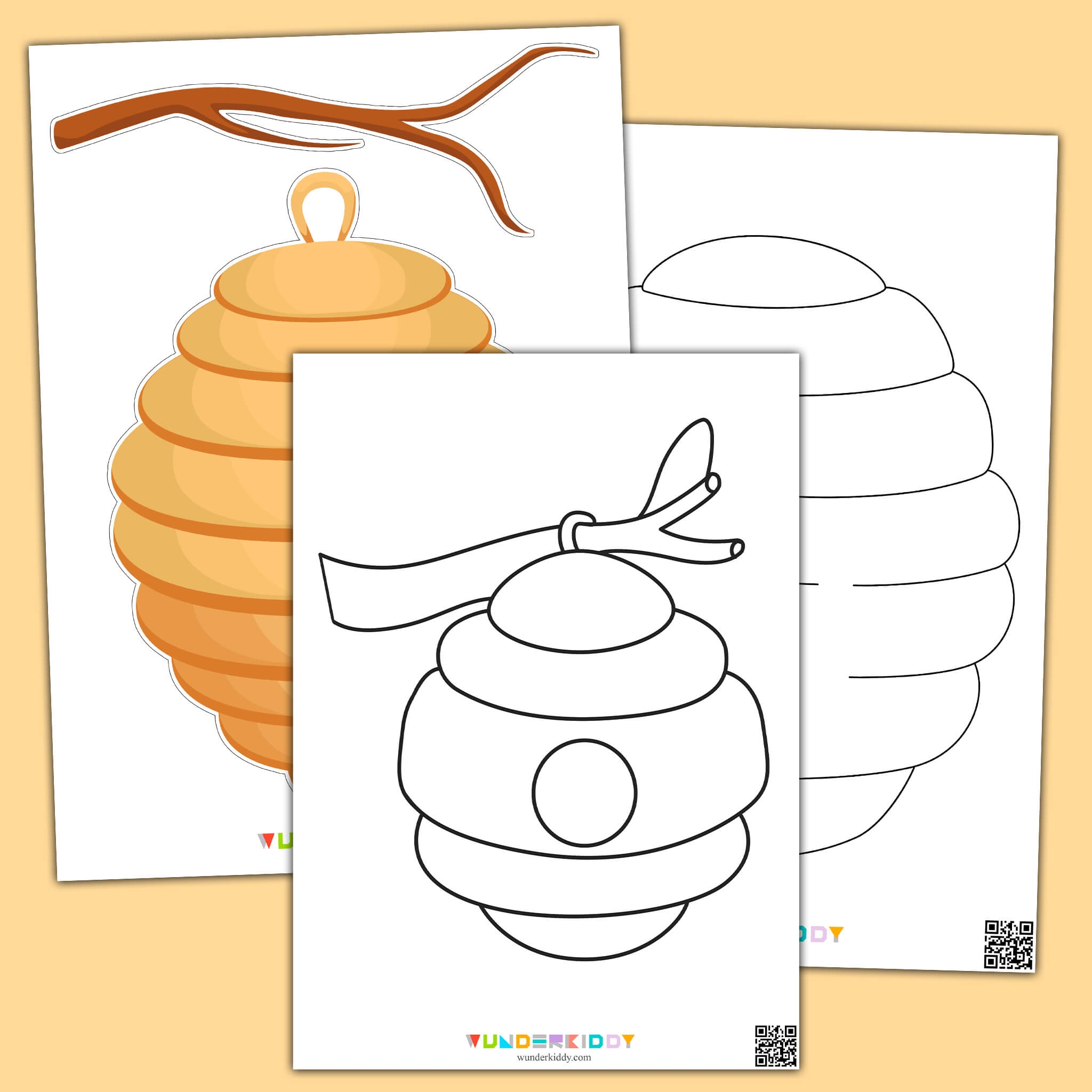 Free Printable Beehive Template For Preschool Crafts Free Printable Beehive Template For Preschool Crafts