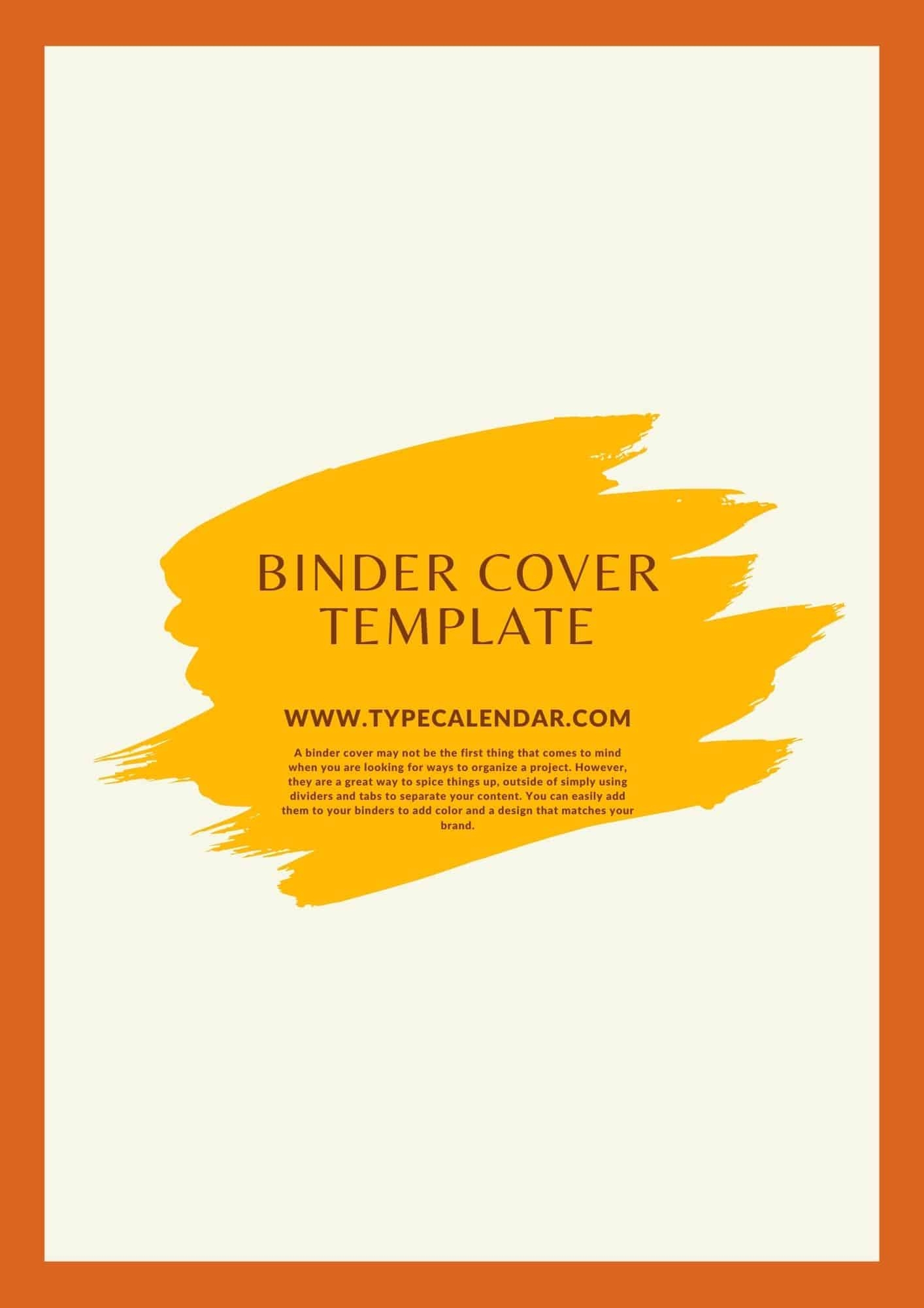 Free Printable Coloring Binder Cover Templates
