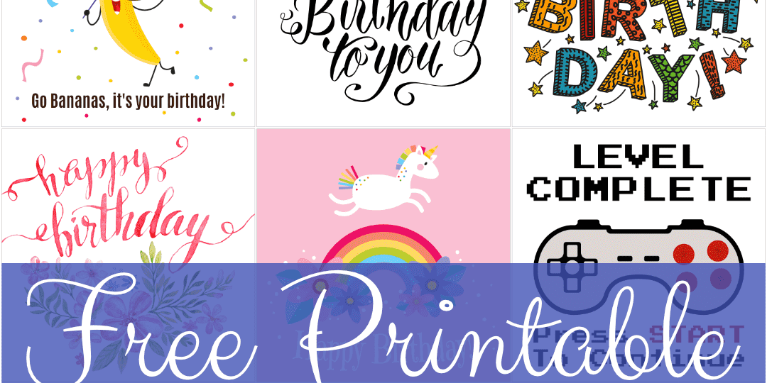 Free Printable Birthday Cards For Everyone