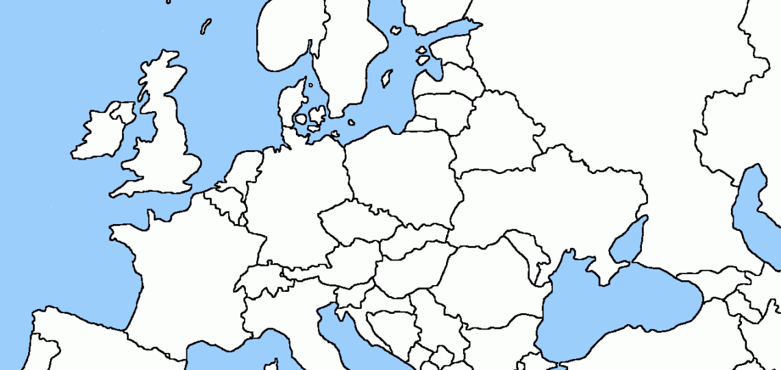 Free Printable Blank Map Of Europe