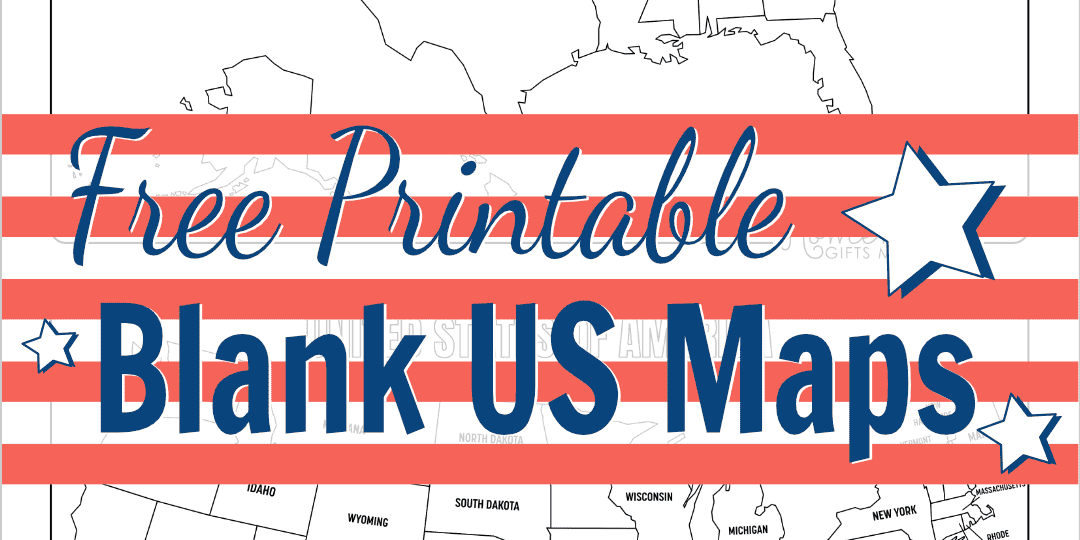 Free Printable Blank US Map PDF Download