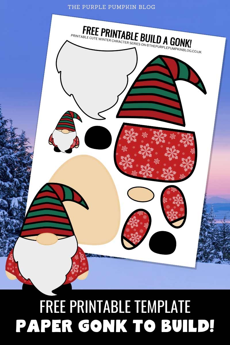 Christmas Gnome Template Free Printable