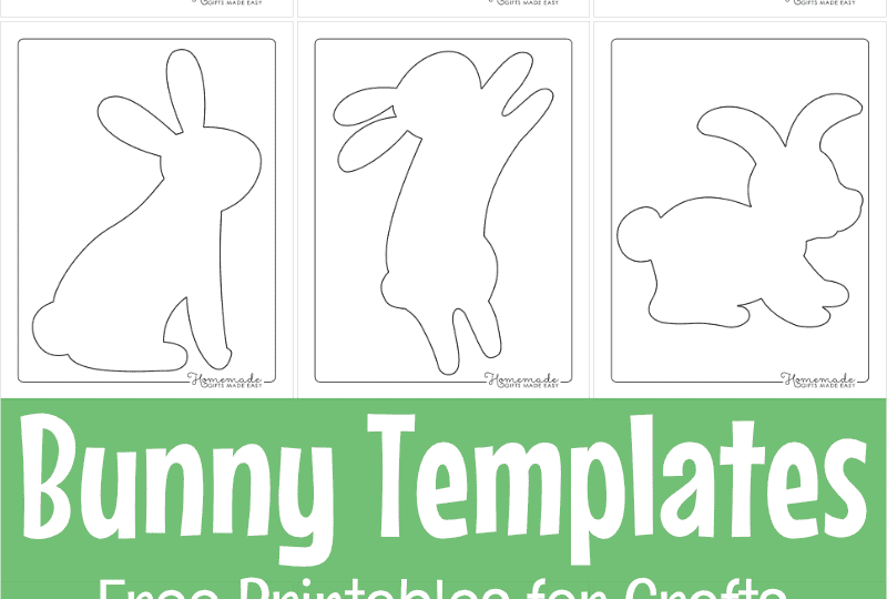 Free Printable Bunny Templates For Spring U0026 Easter Crafts