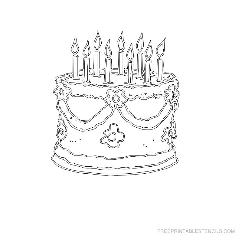 Free Printable Cake Stencils Templates Free Printable Cake Stencils Templates