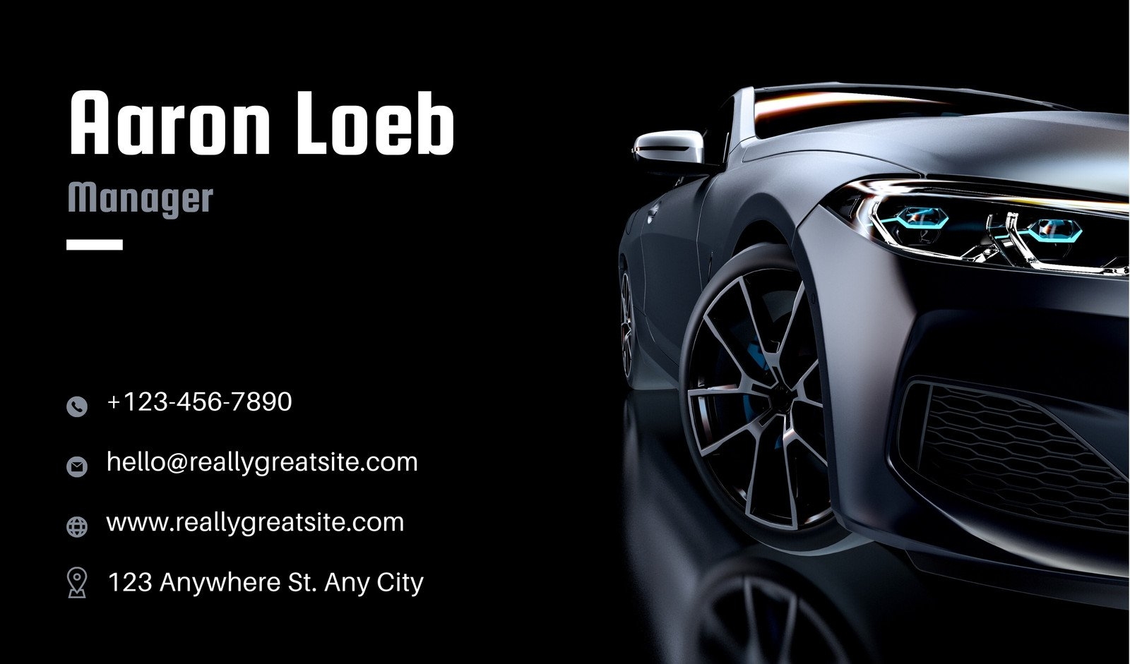 Free Printable Car Business Card Templates To Edit Canva Free Printable Car Business Card Templates To Edit Canva