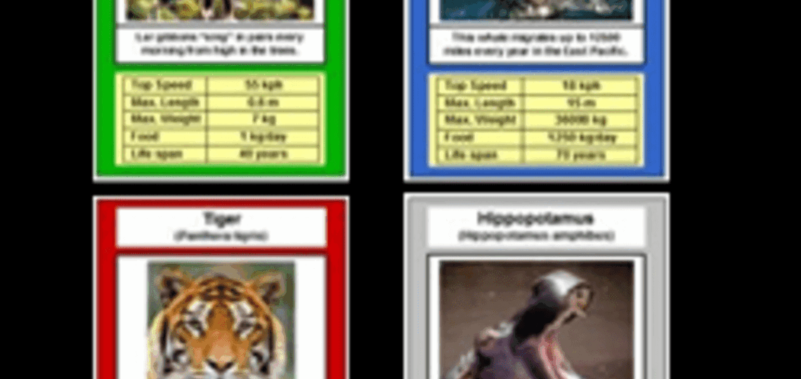 Free Printable Card Game Animal Trumps HubPages