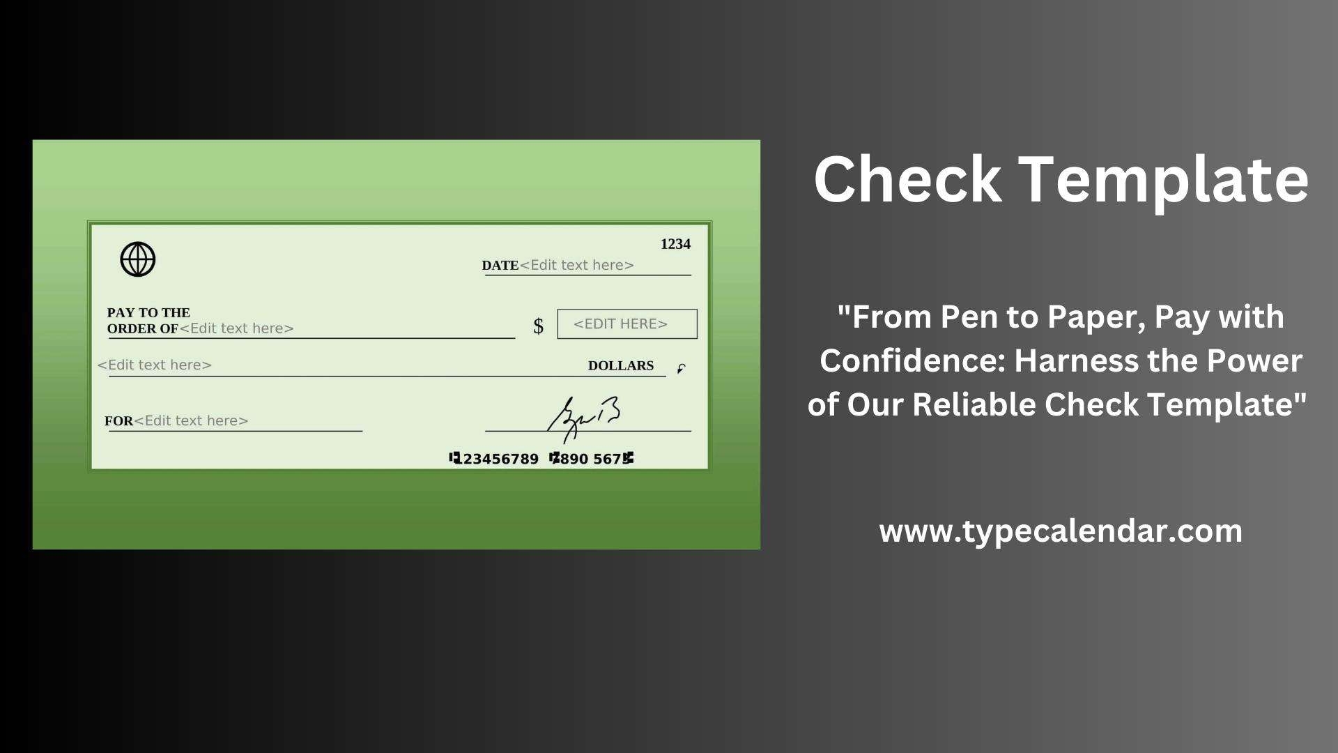 Free Printable Check Template Example Layout Excel PDF Free Printable Check Template Example Layout Excel PDF