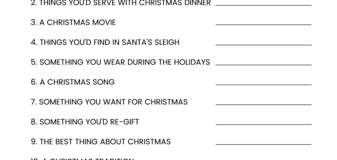 FREE Printable Christmas Games 4 FREEBIES Lil Luna