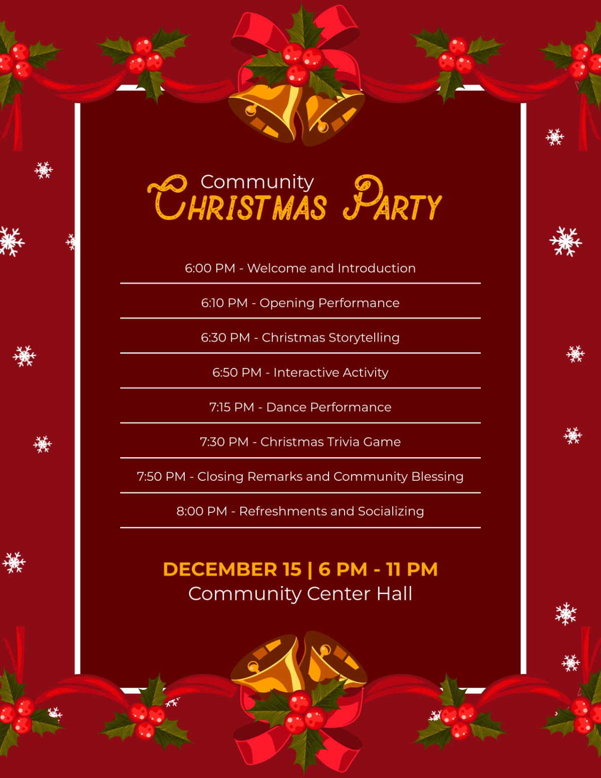 Free Printable Christmas Program Template To Edit Online Free Printable Christmas Program Template To Edit Online